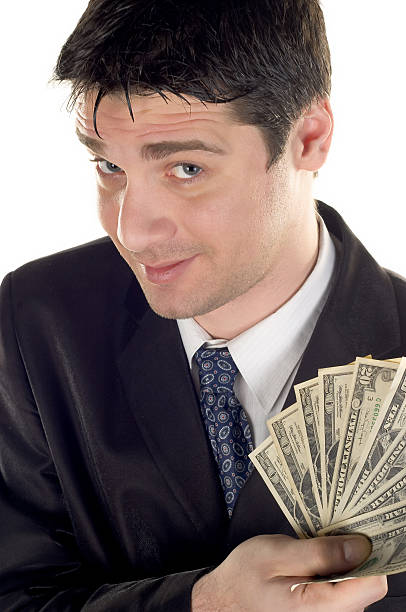 istock Businessman holding money 92067746