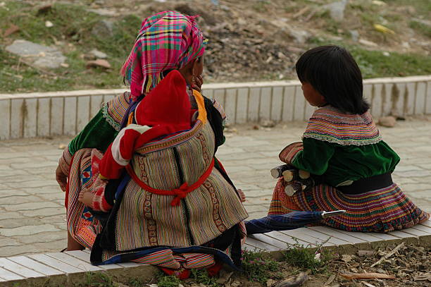 Bac-Ha local women  bac ha market stock pictures, royalty-free photos & images