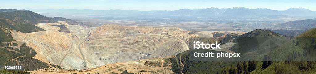 Kennecott открытой ямка Медная шахта - Стоковые фото Porphyry - Rock роялти-фри