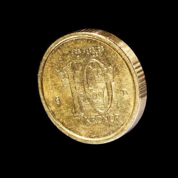istock Dirty golden coin 920695298