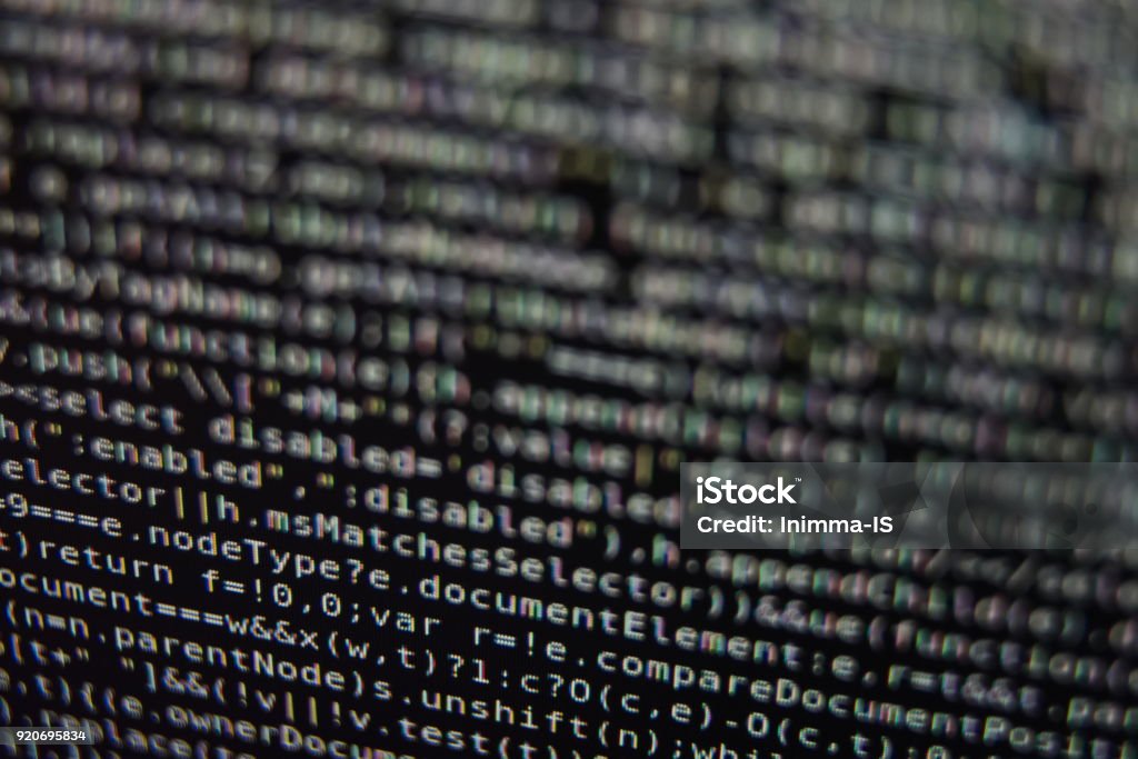 Program Code On Screen Stock Photo - Download Image Now - Activity ...