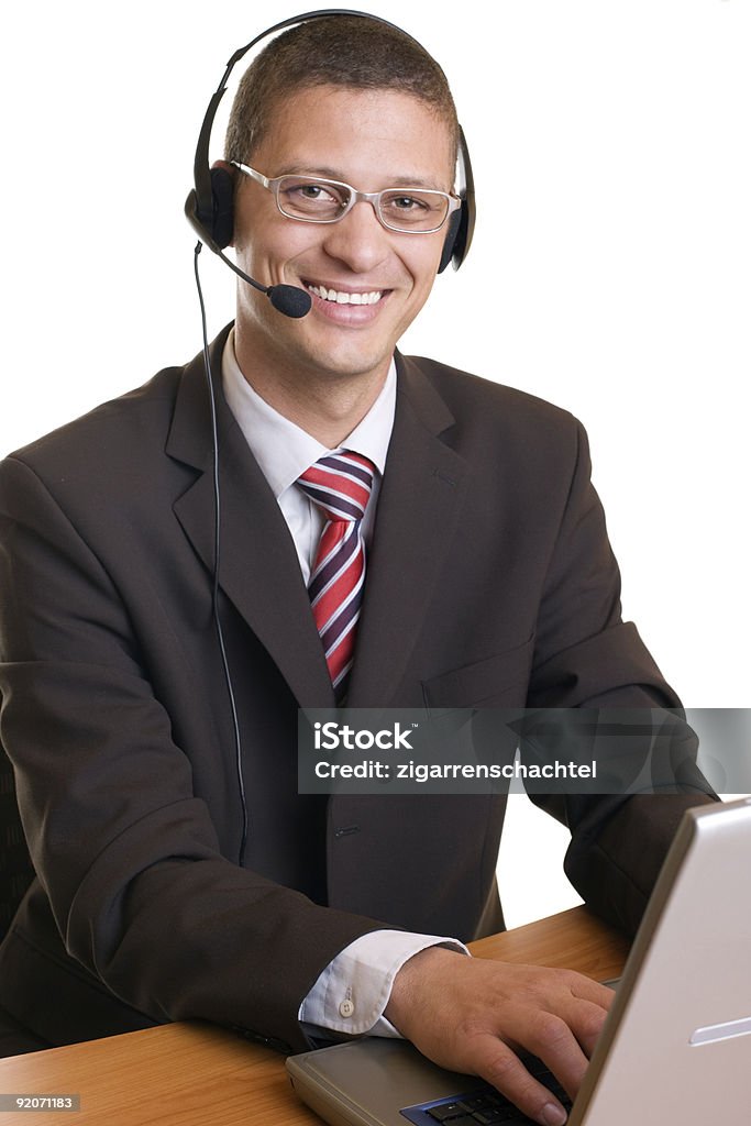 Call Center de agente - Foto de stock de Escritório royalty-free