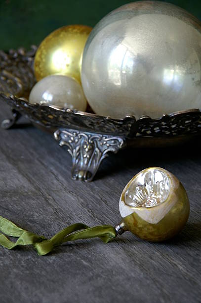 istock Antique christmas balls 92071260