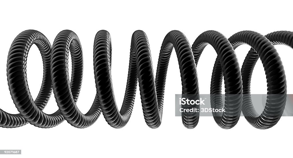 Черный Телефонный шнур крупный план - Стоковые фото Иллюстрация роялти-фри