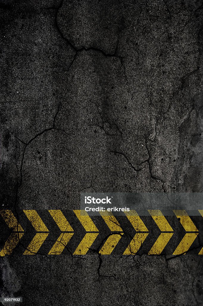 Asphalt background Asphalt background texture with construction signs Abstract Stock Photo