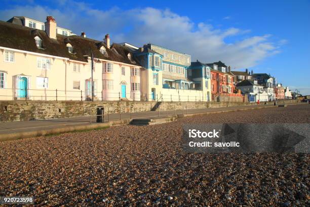 Esplanade With Pebble Beach Stock Photo - Download Image Now - Dorset - England, England, Horizontal