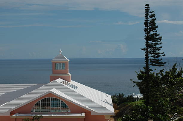 Summer seascape in Bermuda stock photo