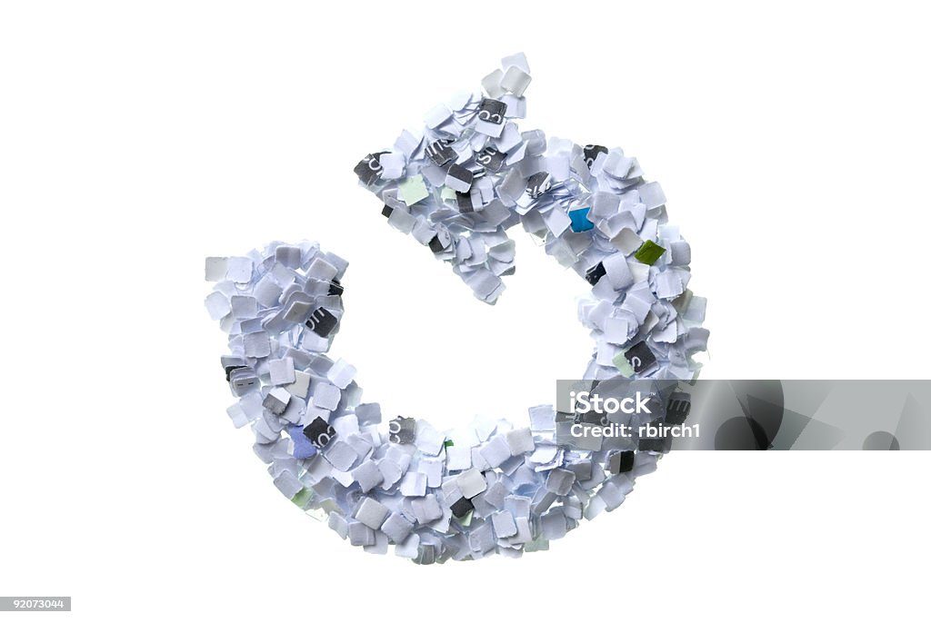 O processo de Reciclagem - Royalty-free Documento Imprimido do Computador Foto de stock