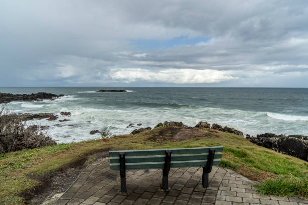 Beachfront view of Pacific Ocean at Sawtell. NSW. Australia.
