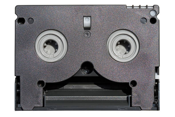 cassette minidv, inverso - dv cassette case fotografías e imágenes de stock