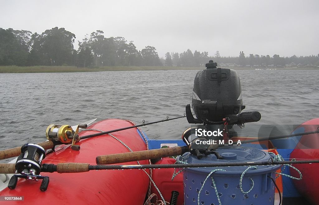 Fishing в дождь - Стоковые фото Басс роялти-фри