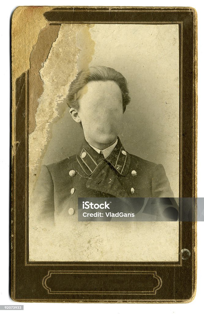빈티지 사진을 텍사스식 장교. 1918 년이요. - 로열티 프리 1918년 스톡 사진