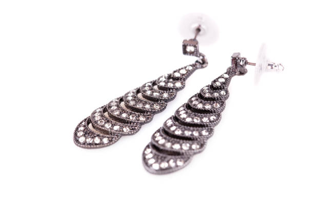 istock Stylish earrings with stones 920744154