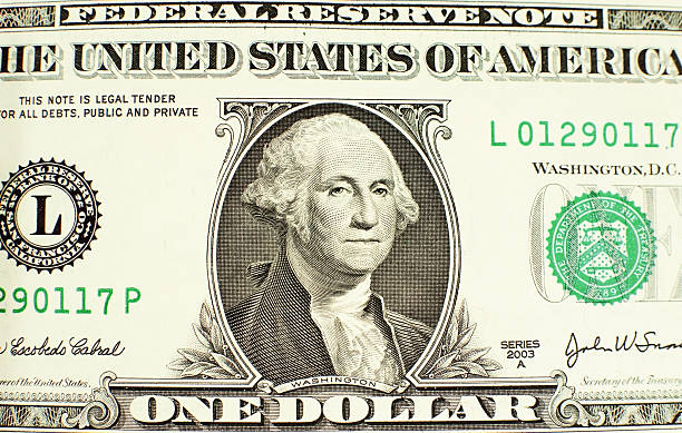 istock Likeness of George Washington on one dollar bill 92075288