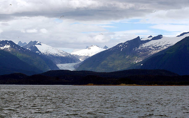 Alaskan Glacier stock photo