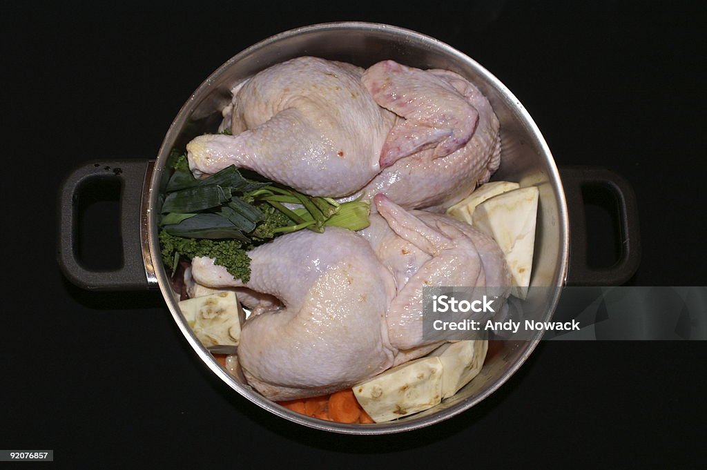 Huhn in pot - Lizenzfrei Abwarten Stock-Foto