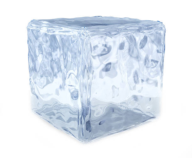 istock Huge block of cubed ice with white background 92077663