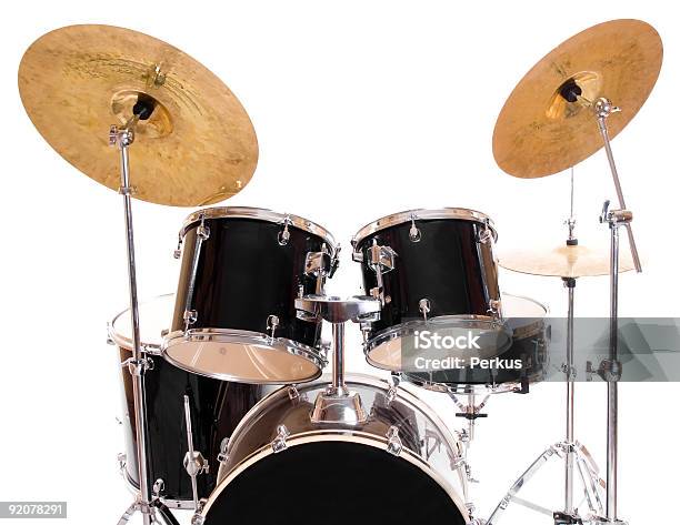 Drum Set Su Bianco - Fotografie stock e altre immagini di Grancassa - Grancassa, Attrezzatura, Cembalo