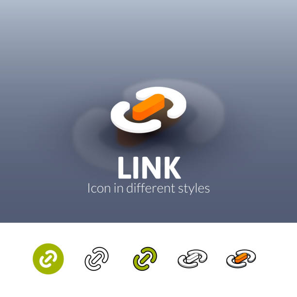 Link-Symbol in verschiedenen Stil – Vektorgrafik
