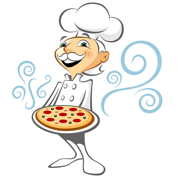 Bекторная иллюстрация Пицца шеф-повара