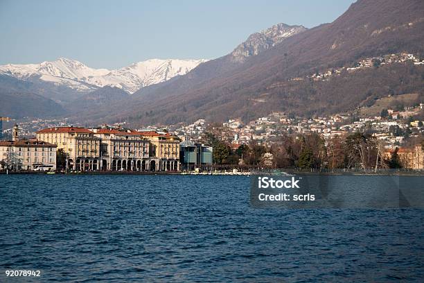 Lago Lugano Foto de stock y más banco de imágenes de Color - Tipo de imagen - Color - Tipo de imagen, Fotografía - Imágenes, Horizontal