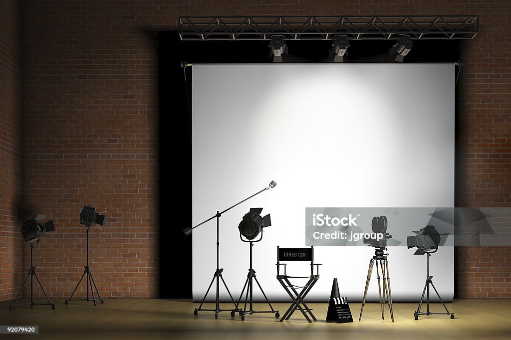 Movie Set  Film Studio Stock Photo