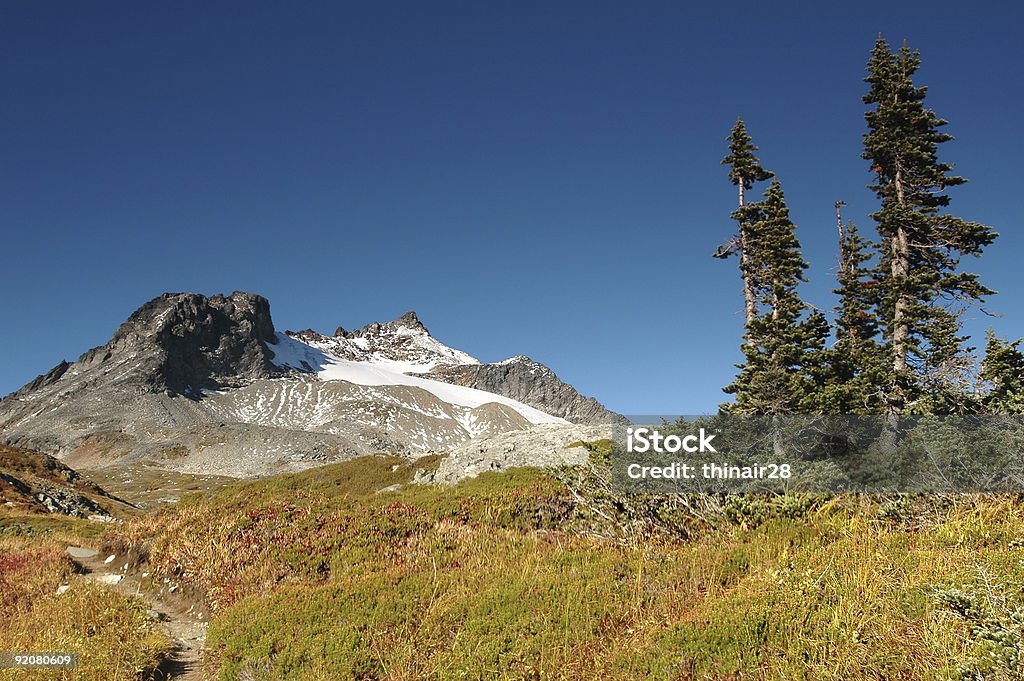 Sahale Peak im Herbst - Lizenzfrei Farbbild Stock-Foto