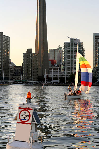 toronto harbour stock photo