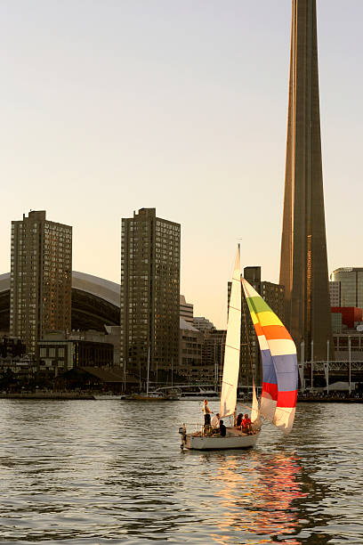 toronto harbour stock photo