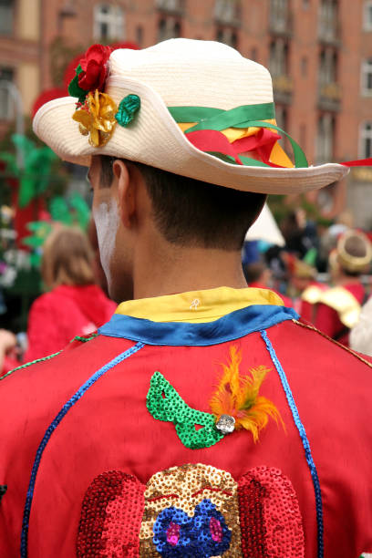 istock Carnival man in colorful costume 92082627