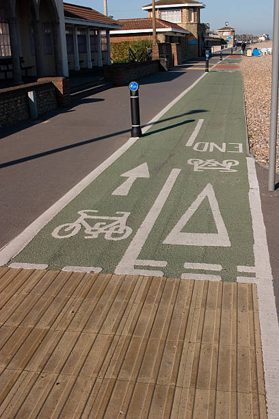 Ciclo lane - fotografia de stock