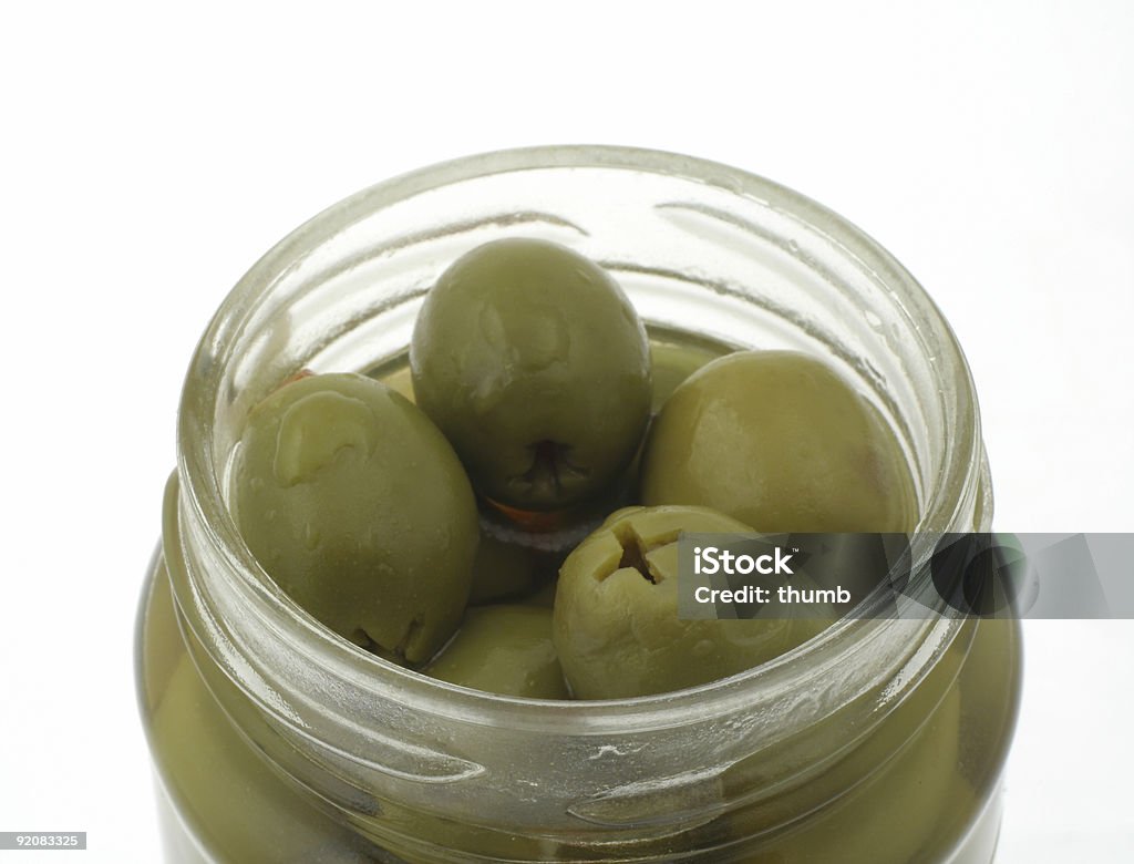 Olive in Barattolo di vetro - Foto stock royalty-free di Alimentazione sana