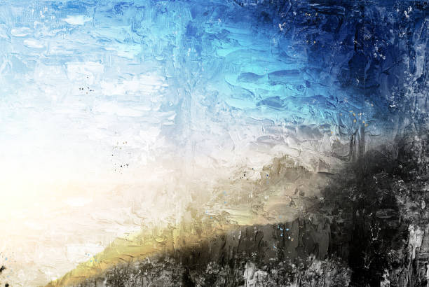 istock Beautiful painting oil watercolor abstract pattern background. 920837984