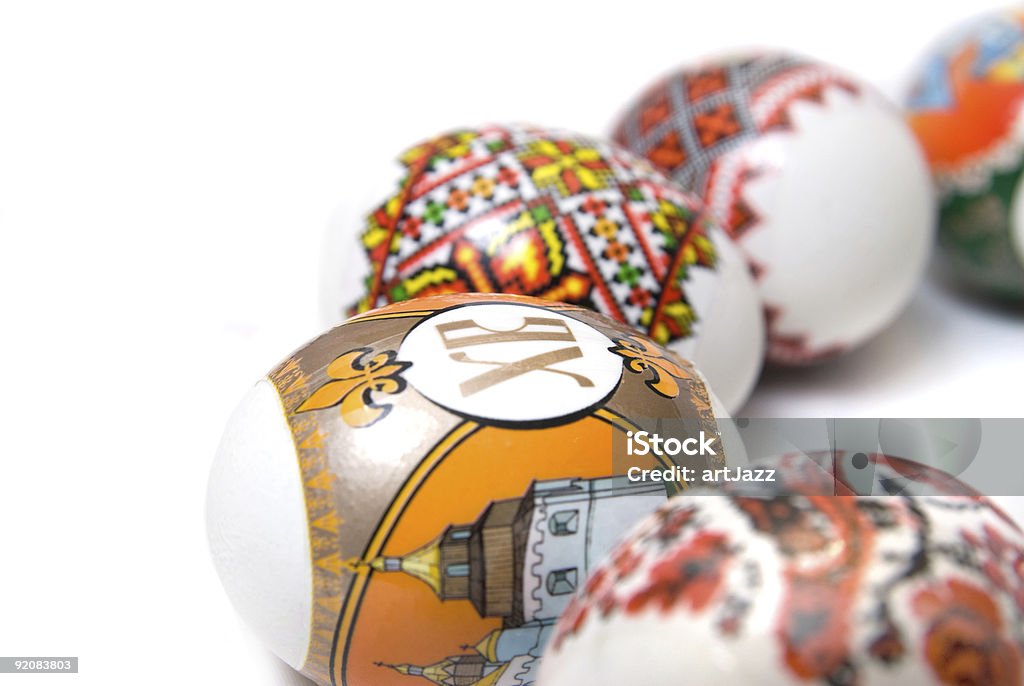 Ostern Eier auf Weiß - Lizenzfrei April Stock-Foto