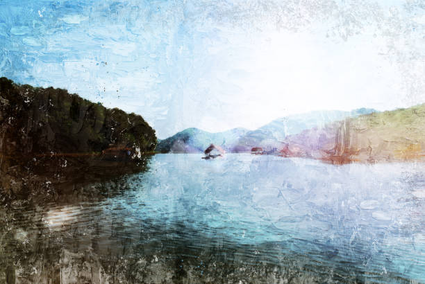 istock Beautiful painting oil watercolor abstract pattern background. 920838112