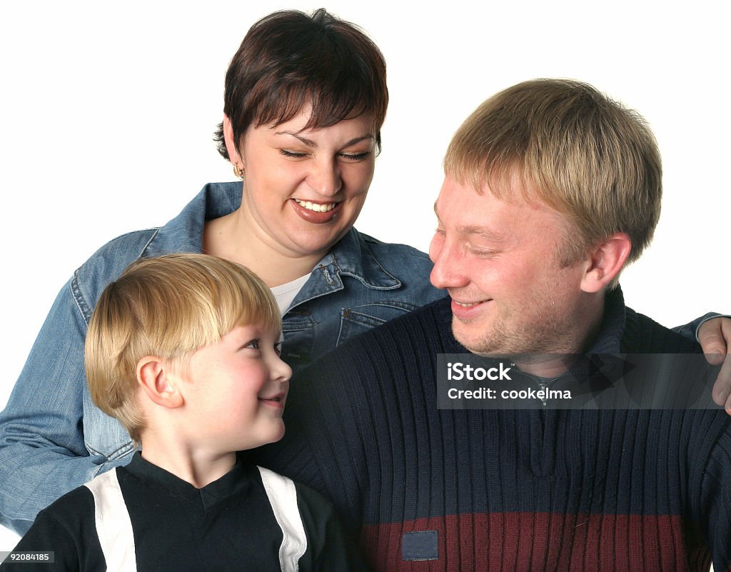 Amorevole famiglia. - Foto stock royalty-free di Accudire