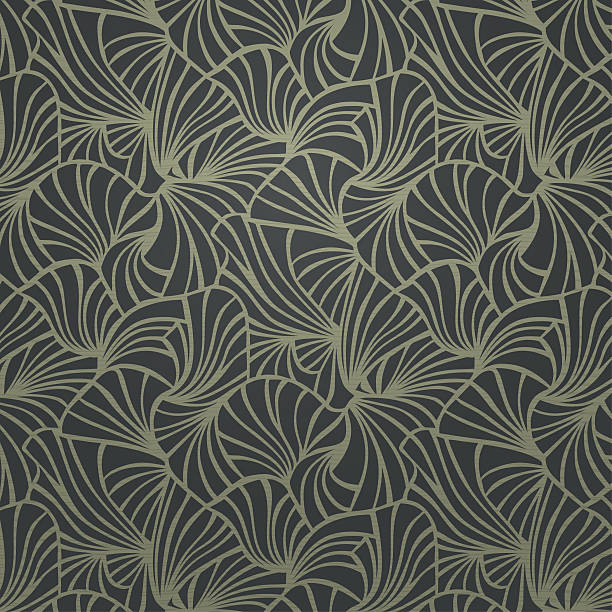 Vintage pattern  |  Dark vector art illustration