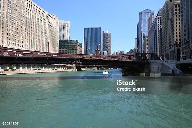Chicago Downtown Stock Photo - Download Image Now - Apartment, Bridge - Built Structure, Built Structure