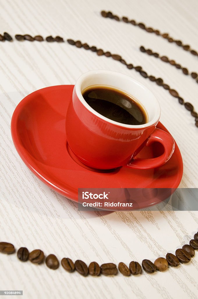 Red espresso coffee  Color Image Stock Photo