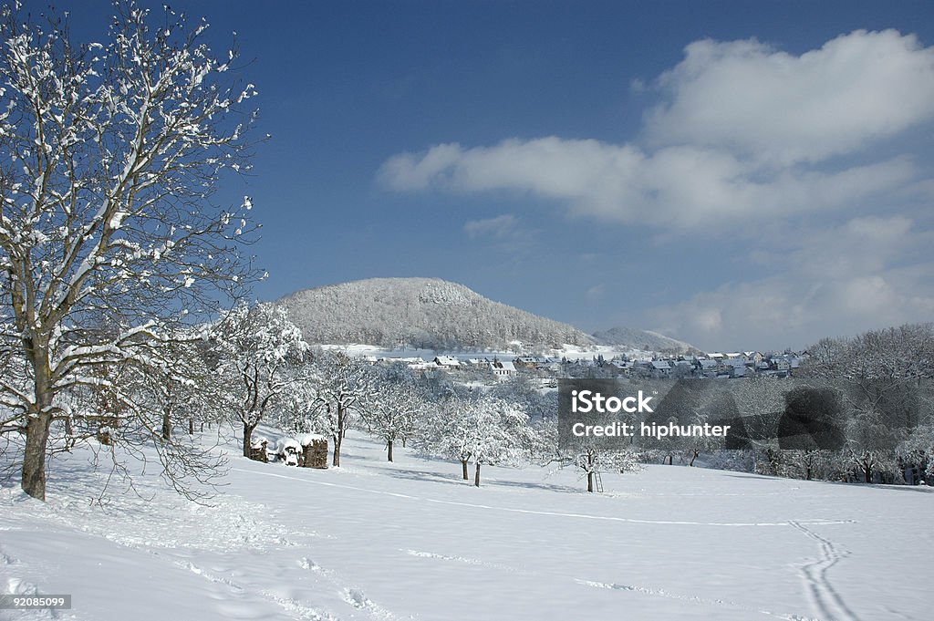 Winter-Landschaft - Lizenzfrei Anhöhe Stock-Foto