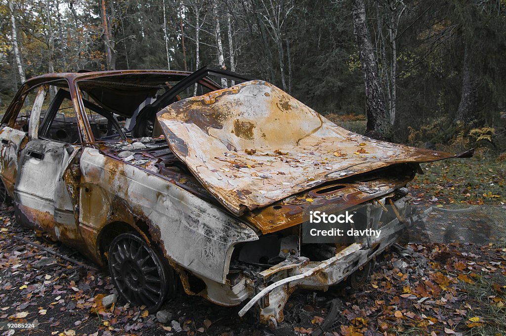 Avería de coche - Foto de stock de Abandonado libre de derechos