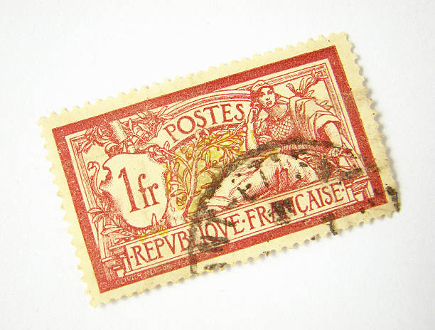 istock Old postage stamp from France 92085279