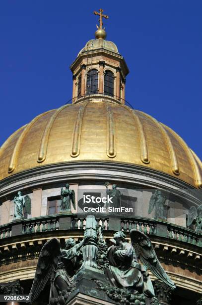 St Isaacs Cathedral 2 Stock Photo - Download Image Now - Angel, Animal Wing, Arch - Architectural Feature