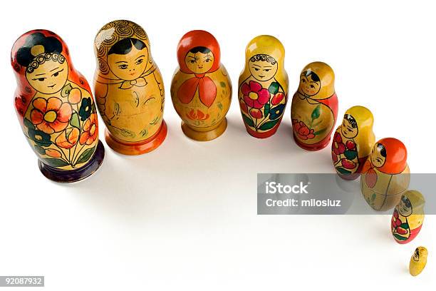 Matryoshkas Stock Photo - Download Image Now - Babushka, Color Image, Cut Out