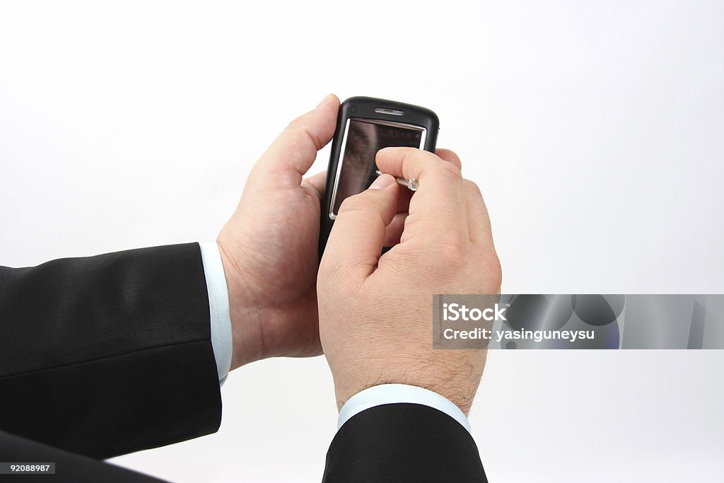 Palm telefone - Foto de stock de Mensagem de Texto royalty-free