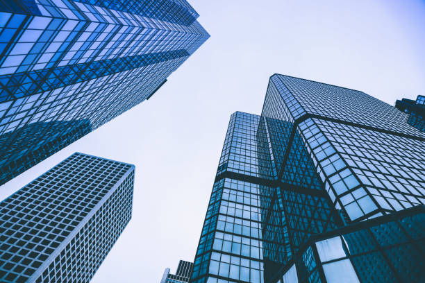istock Skyscraper financial district modern office building corporate business downtown 920891756