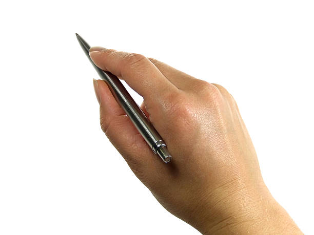 istock Stationary - pen in hand 92091585