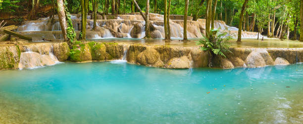 istock Tat Sae Waterfalls. Beautiful panorama landscape. Laos. 920921288