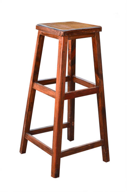 istock Wooden bar stool isolated on white background. 920923878
