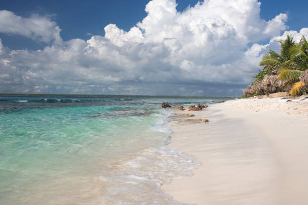 istock soft sea waves of turquoise water and white sand 920931794